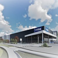 В Дрейлини возводят новый центр JYSK для стран Балтии и Беларуси