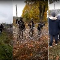ВИДЕО: Мигранты штурмуют заграждения на белорусско-польской границе