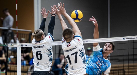 'RTU Robežsardze'/'Jūrmala' volejbolisti Baltijas līgas spēlē pārspēj Igaunijas komandu
