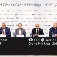 Foto: Rīgā svinīgi atklāts FIDE 'Grand Prix' sērijas otrais posms šahā