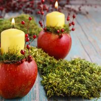 Foto pamācība: Rudens noskaņas dekorācija ar svecītēm ābolos