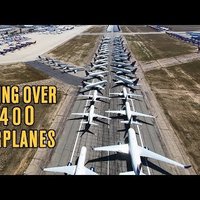 ВИДЕО. Драматические кадры: сотни самолетов стоят в пустыне из-за отмены авиасообщения