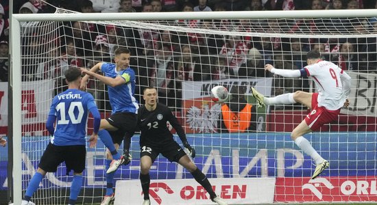 Igauņiem sagrāve 'Euro 2024' 'play off' spēlē; ukraiņi pēdējās minūtēs izrauj uzvaru