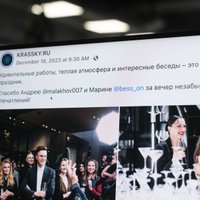 Latviešiem piederošā interjera salonā Maskavā izvieto krievu propagandista izstādi