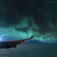 ФОТО: Латвиец сфотографировал фантастическое северное сияние с борта самолета