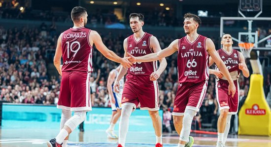 Latvijas basketbola izlase FIBA pasaules rangā iekļūst labāko sešiniekā