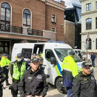 Полиция задержала семь человек, в том числе Татьяну Жданок. Европарламентарий уже отпущена