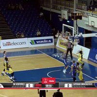 Video: 'Ventspils' basketbolisti sarūgtina 'studentus'