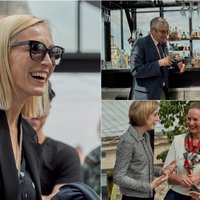 Foto: Izsmalcināta publika 'Herbārijā' bauda Gruzijas vīnus