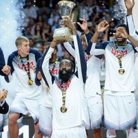 ASV basketbolisti 'sabradā' Serbiju un triumfē Pasaules kausā