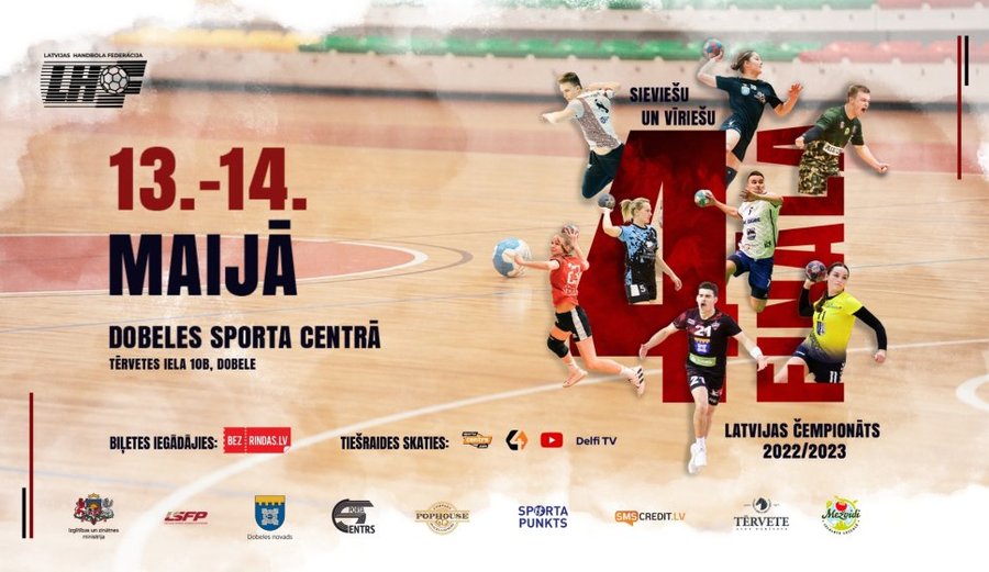 The decisive battles of the final tournament of the Latvian handball  championship. Live video broadcast - Archysport