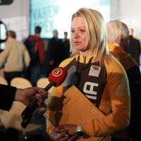 Dauškāne kā pirmā no Latvijas sportistiem ieradusies Sočos