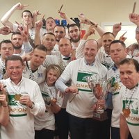 Foto un video: Kā 'Valmiera'/ORDO atzīmēja čempionu titulu
