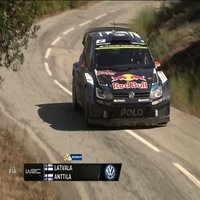 Foto un video: Korsikas WRC rallijs - spītējot vētrai un lietavām