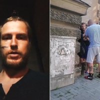 Dramatisks video: Bokseris Zutis uz ielas pārmāca interneta balamuti