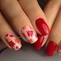 ФОТО. Осенний маникюр: 25 идей, как нарисовать на ногтях листья