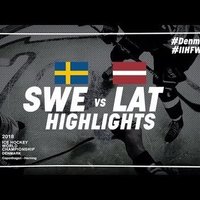 Video: Latvijas hokejisti zaudē, bet ar teicamu sniegumu priecē līdzjutējus