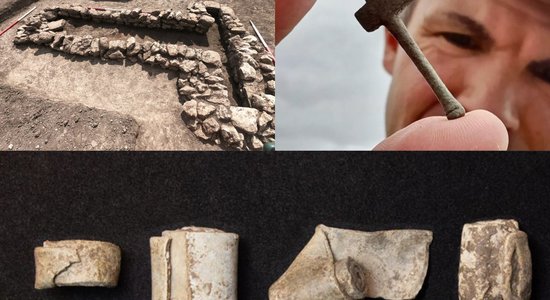 Anglijā atraktas romiešu villas drupās atrod neparastus artefaktus