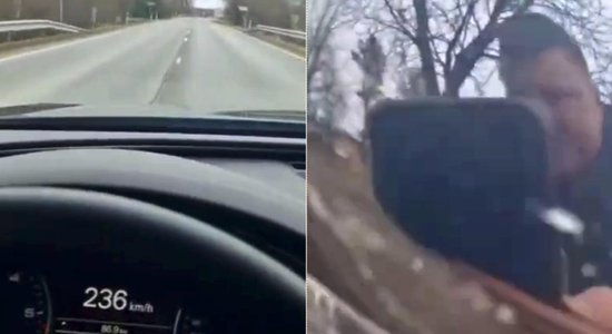 Policija noskaidrojusi ar 240 km/h braukušā 'Audi' vadītāju un pasažierus