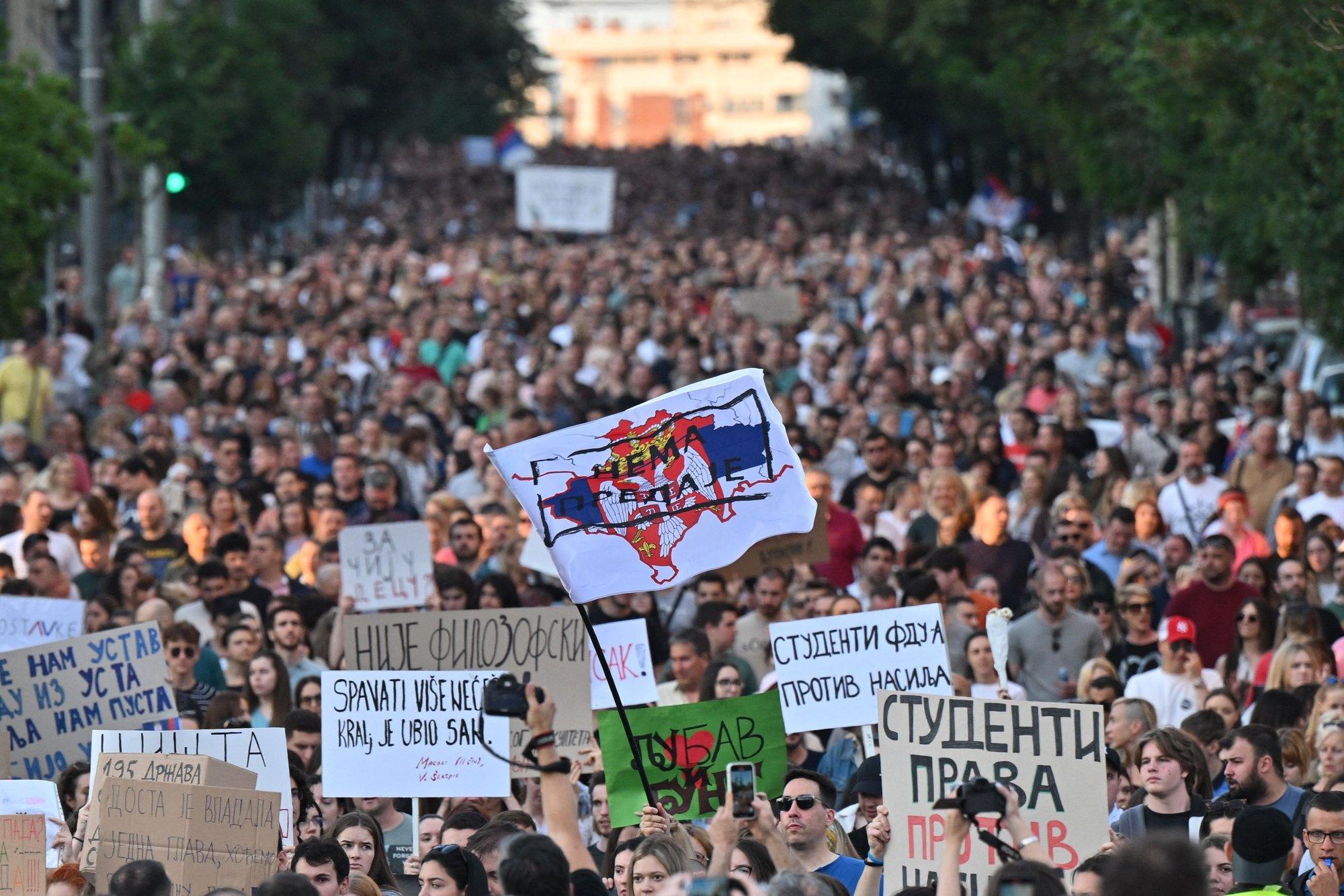 Belgrade Protests Against President Vucic And Violence: Tens Of ...