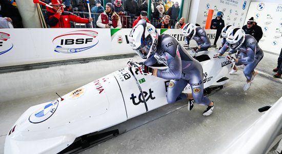 Cipuļa četrinieks izcīna ceturto vietu pasaules bobsleja čempionātā