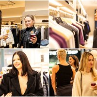 Foto: Stilīgās rīdzinieces ievērtē jauno 'Calvin Klein' veikalu Rīgā