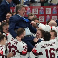 ВИДЕО: Что творилось в раздевалке сборной Латвии после победного матча за бронзу