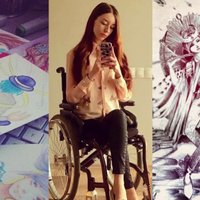 Redzēt viņas darbus, ne ratiņkrēslu. Jaunā māksliniece un blogere Arta