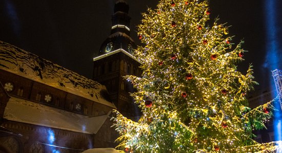ФОТО. От Риги до Вентспилса и Даугавпилса. Самые красивые и пышные рождественские елки в городах Латвии в этом году