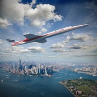 Foto: Jaunā virsskaņas lidmašīna, ar ko no Londonas Ņujorkā varēs nokļūt 4,5 stundās