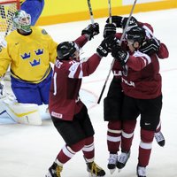 Video: Latvijas hokeja izlase atņem Zviedrijai punktu pasaules čempionāta ievadā