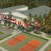 Юрмальский теннисный центр "Лиелупе" реконструируют за 2,3 млн евро