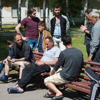 Просители убежища в Латвии устроили в Муцениеках акцию протеста