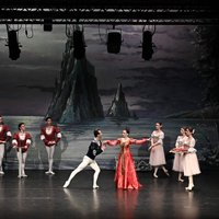 Foto: Kijevas baleta trupa ar emocionālu priekšnesumu noslēdz 'Gulbju ezera' turneju Francijā