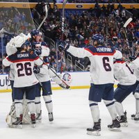 Slovākijas U-20 hokeja izlase sensacionāli uzvar pasaules čempioni ASV