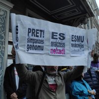 В Риге — акция протеста против "ковидных" ограничений. Текстовая трансляция + ВИДЕО