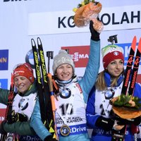 Олимпийская чемпионка Пхенчхана Домрачева выиграла спринт в Контиолахти