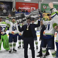 'Mogo' hokejisti otro reizi vēsturē kļūst par Latvijas čempioniem