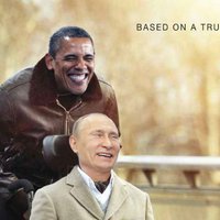 Foto: Obama, Putins un Merkele slavenu filmu plakātos