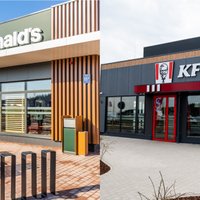 KFC un 'McDonald's' Rīgā atver jaunus restorānus tieši blakus