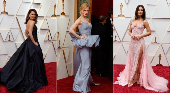 Foto: Desmit vislabāk tērptās aktrises 'Oskara' balvu pasniegšanā