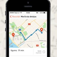 Radīta transporta maršrutu meklēšanas aplikācija Latvijas pilsētām