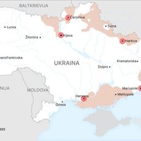 Karte: Kā pret Krieviju aizstāvas Ukraina? (27. februāris)