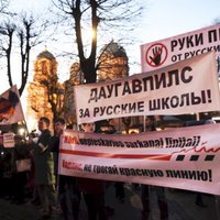 ФОТО: Протестующие против реформы образования требуют автономии русских школ