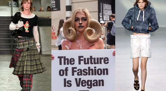 Protesti, apģērbs no plastilīna un rozes kā vaigu ēnas – notikumi Londonas modes nedēļā
