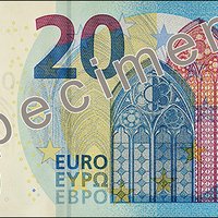 ФОТО: В обращение поступает новая банкнота номиналом 20 евро