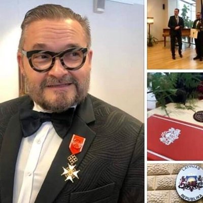 Историку моды Александру Васильеву вручен орден за особые заслуги перед Латвией