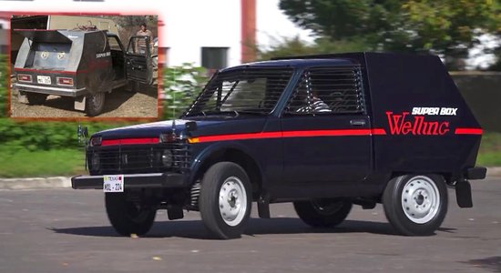 ВИДЕО: в Елгаве создана копия инкассаторского авто из фильма "Мираж"