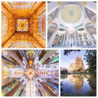 Arhitektūras kaleidoskops: ļoti slavenas ēkas iemūžinātas neparastās fotogrāfijās