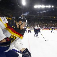Latvijas pretiniece Vācija arī otrajā pārbaudes spēlē zaudē Slovākijas hokejistiem